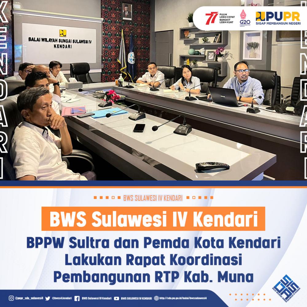 Kepala BWS Sulawesi IV Kendari Hadiri Penyerahan DIPA dan TKD TA 2023